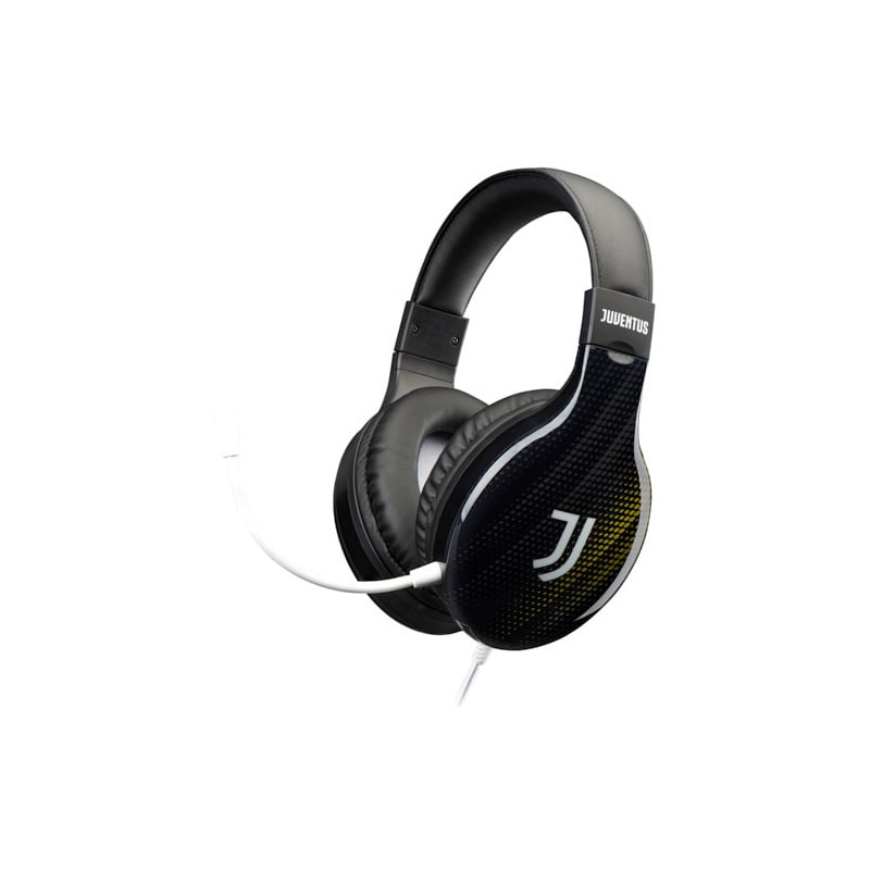 Cuffie qubick juventus gaming con jack 3.5mm nero