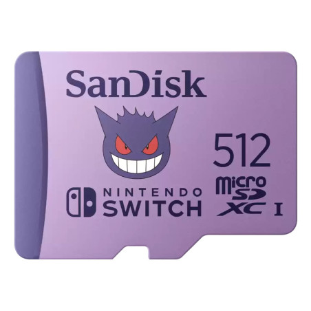 512gb scheda microsdxc sandisk sdsqxao-512g-gn6zk pokemon