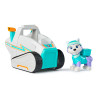 Giocattolo spin master paw patrol veicolo base con everest turchese/bianco