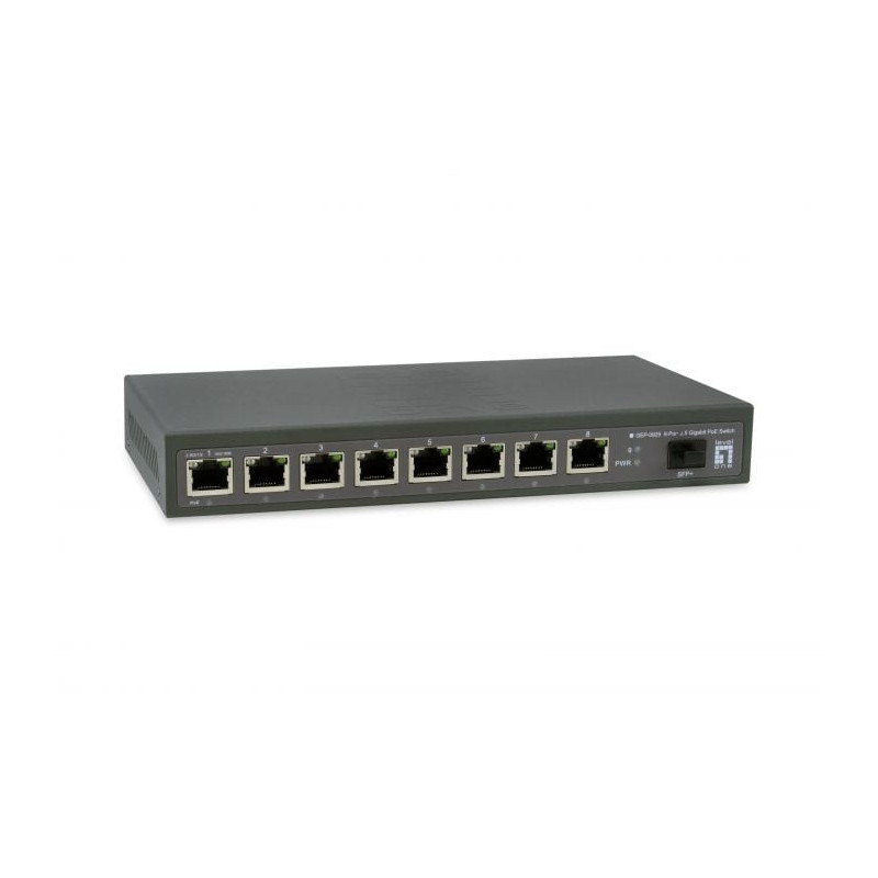 Switch poe levelone gep-0925 non gestito 9 porte 8x100/1000/2500
