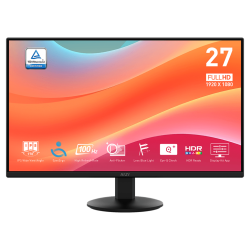Monitor led 27'' msi pro mp272l ips full hd 1920x1080/1ms/d/nero