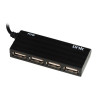 Hub usb link lkhub204 4 porte usb 2.0 fino a 480mbps nero [lkhub204]