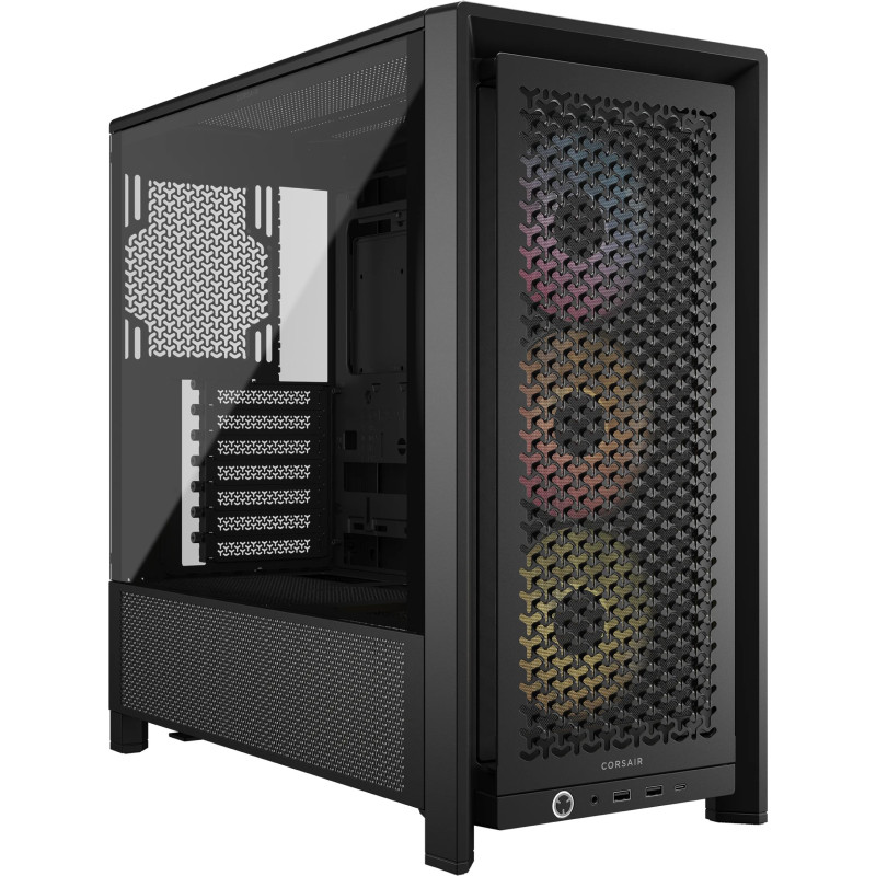 Case corsair frame 4000d rs argb midi tower e-atx nero [cc-9011296-ww]