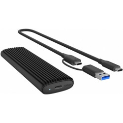 Box ssd icybox ib-1808mct-cu31 m.2 nvme/sata usb-c nero