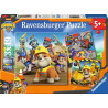 Set puzzle ravensburger rubble e crew veicoli da lavoro 3x49pz multicolore