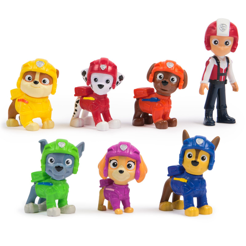 Set figure spinmaster paw patrol soccorso aereo 7pz multicolore [6071499]