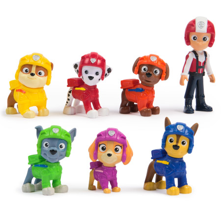 Set figure spinmaster paw patrol soccorso aereo 7pz multicolore [6071499]