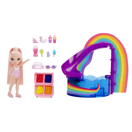Set da gioco mga entertainment rainbow high little giornata in piscina