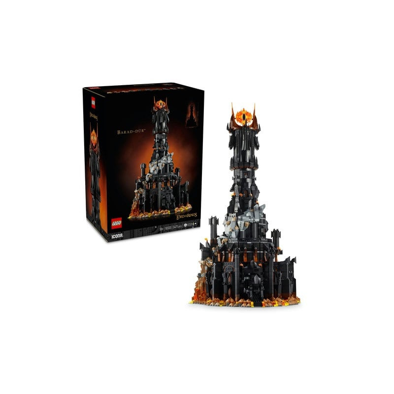Set di costruzioni lego icons 10333 il signore degli anelli: barad-dur