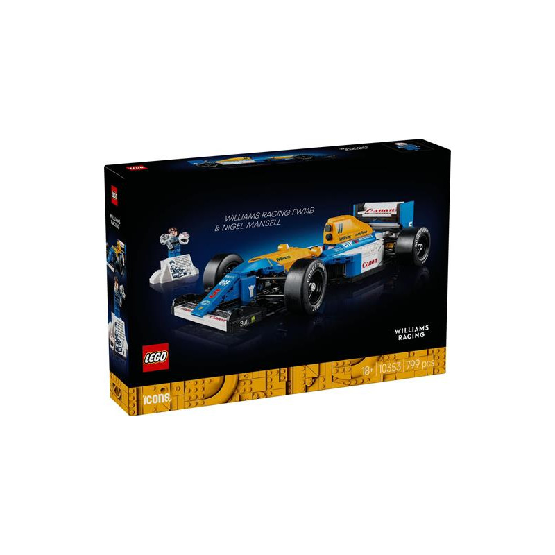 Kit modello lego icons 10353 williams racing fw14b e nigel mansell