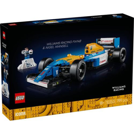 Kit modello lego icons 10353 williams racing fw14b e nigel mansell