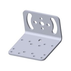 Staffa di montaggio a l zebra universale per fs/vs bianco [brkt-lmnt-u000]