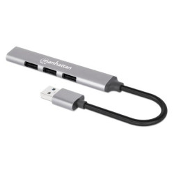 Hub usb manhattan 168427 4 porte usb tipo a 3.2 gen1 3x480mbit/s