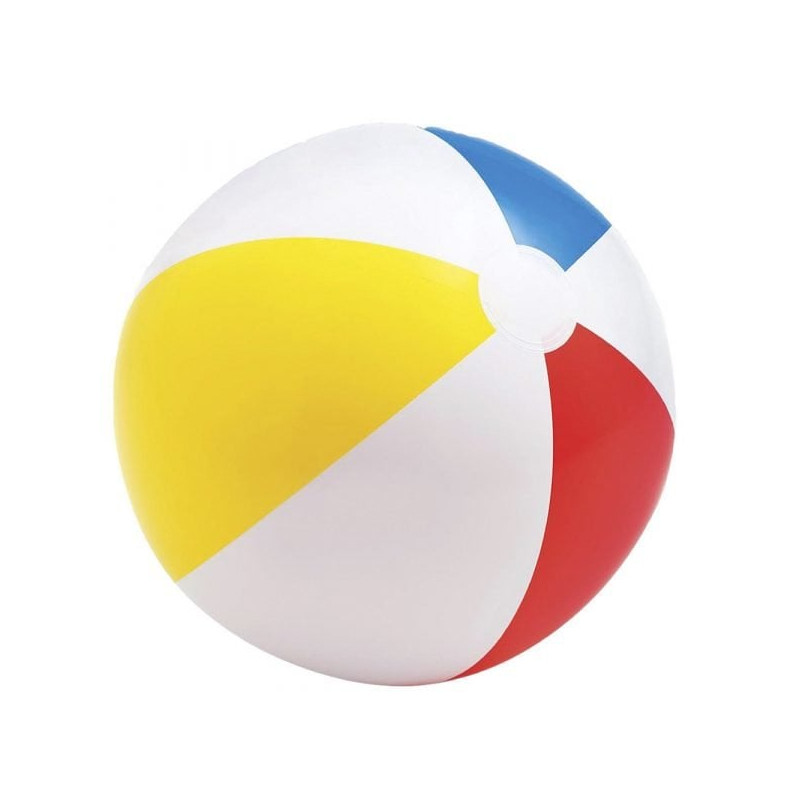 Pallone gonfiabile intex glossy 51cm rosso/giallo/blu [59020]