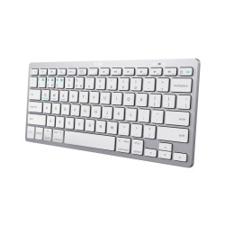 Tastiera trust wireless bluetooth qwerty argento [24652]