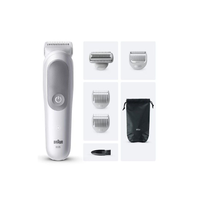 Regolabarba braun bg5550 series 5 bagnato/secco grigio [80789697]