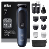 Regolabarba braun aio 7540 all-in-one series 7 kit nero/blu