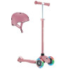 Monopattino primo plus lights per bambini con 3 ruote e casco max