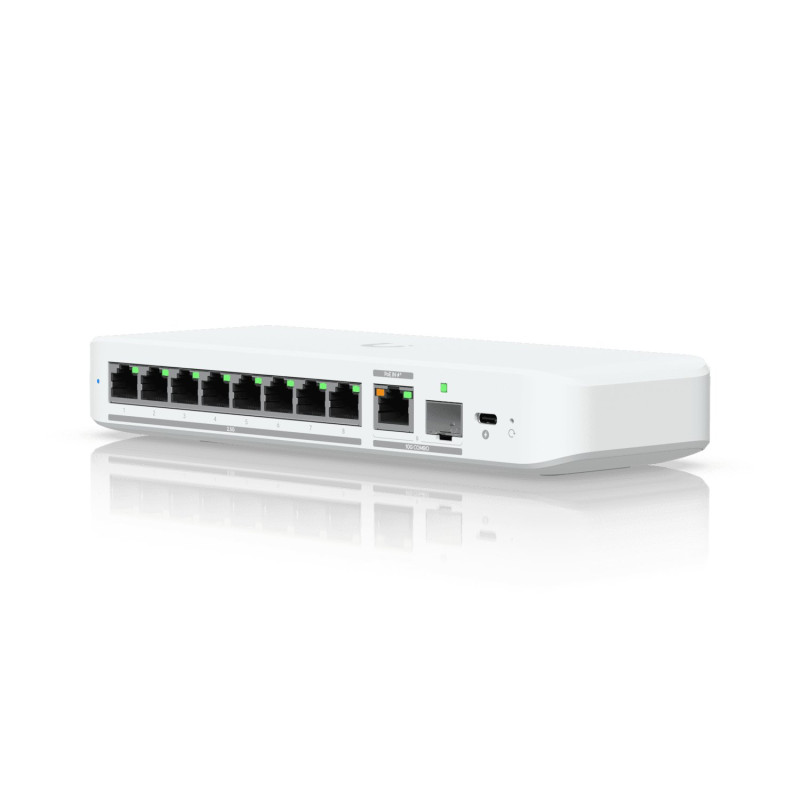 Switch ubiquiti unifi gestito l2 8 porte gigabit ethernet 100/1000/2500