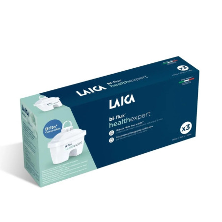 Filtro laica bi-flux healtexpert caraffa bianco 3pz [p3m]