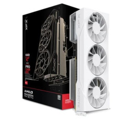 Scheda video amd xfx swift radeon rx 9070 16gb gddr6 256 bit bianco