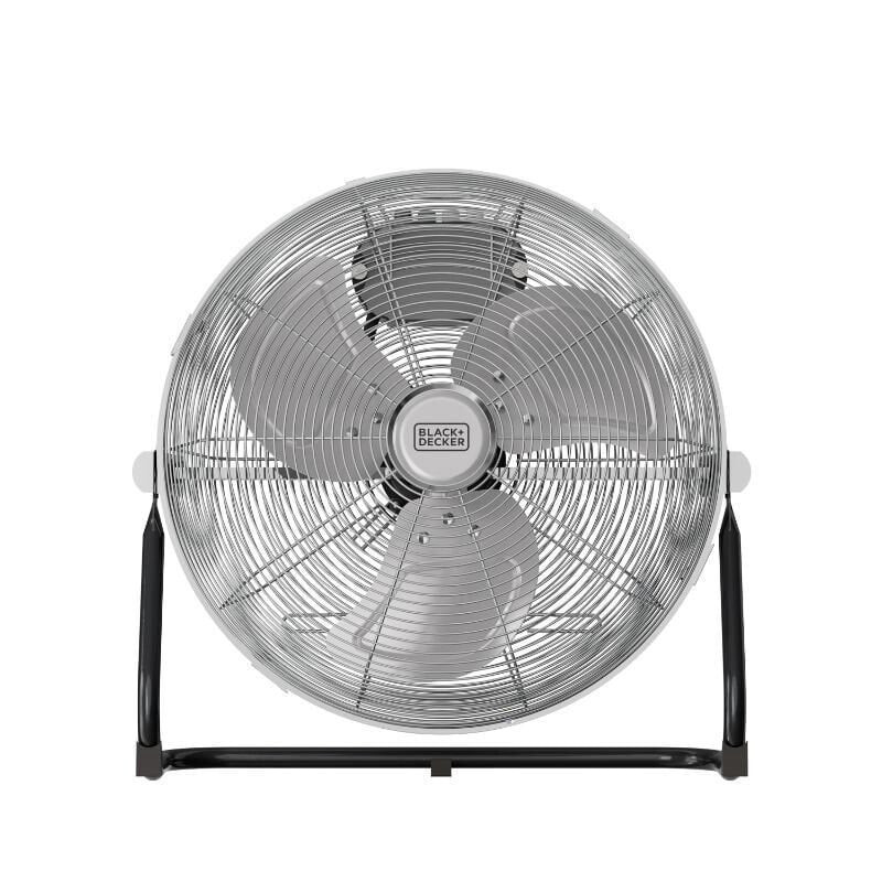 Ventilatore black+decker bxeff61e silenzioso a 3 velocita 60w acciaio