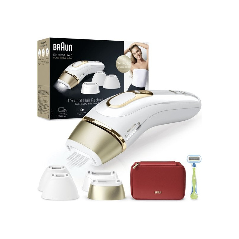Epilatore a luce pulsata braun silk expert pro 5 fino a 125 flash/min
