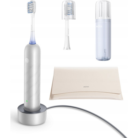 Spazzolino elettrico dreame mova fresh pro silver + 2 testine argento/grigio