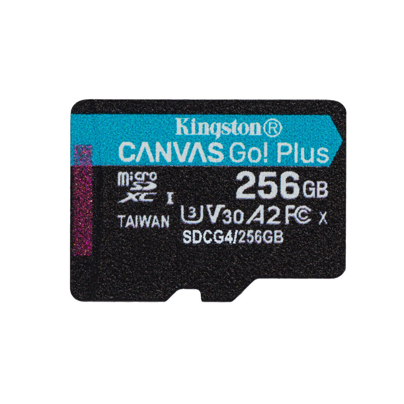 256gb scheda di memoria kingston canvas go! classe 10 nero [sdcg4/256gbsp]