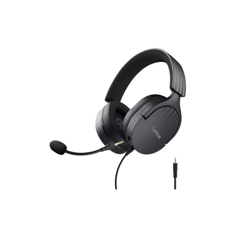 Cuffie da gioco trust gxt 489 fayzo a padiglione cablato 3.5mm nero