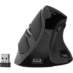 Mouse natec euphonie pro senza fili ottico 4000dpi nero [nmy-2291]