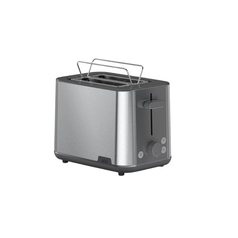 Tostapane braun purshine ht 1510 gy a 2 fette di pane 900w acciaio