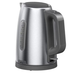 Bollitore elettrico braun purshine wk 1500gy 1.7l 2200w acciaio inossidabile/grigio