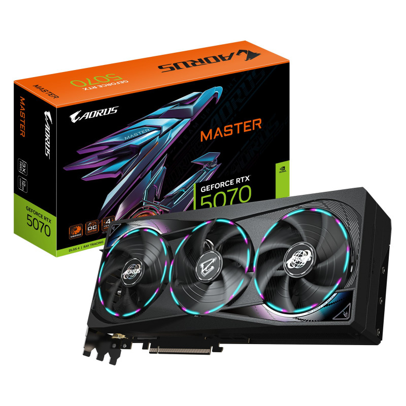 Scheda video nvidia gigabyte geforce rtx 5070 aorus master 12gb [gv-n5070aorus