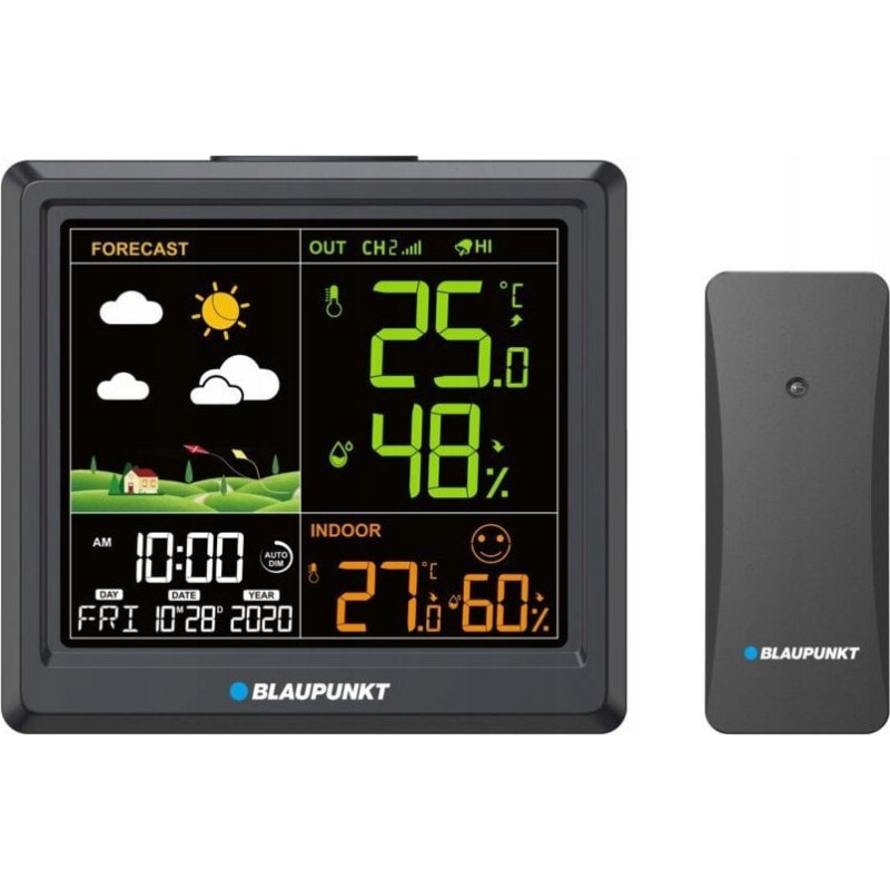 Stazione meteorologica blaupunkt ws25bk con sensore esterno nero