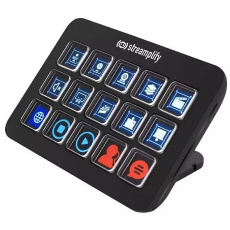 Console di streaming streamplify deck one a 15 tasti lcd con hub