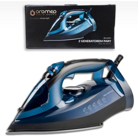 Ferro da stiro oromed oro-texstyle a vapore 3200w nero/blu [oro-texstyle]
