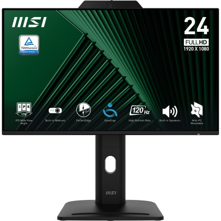 Monitor led 24" msi ips full hd bk mm pvt dock web pro mp242pmg