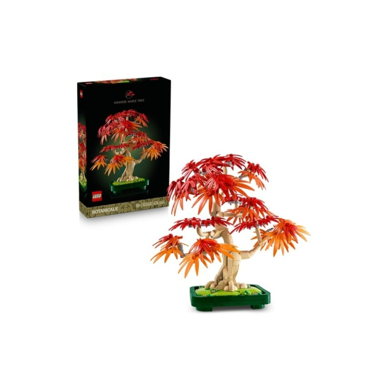 Gioco da costruzione lego botanicals bonsai di acero rosso giapponese