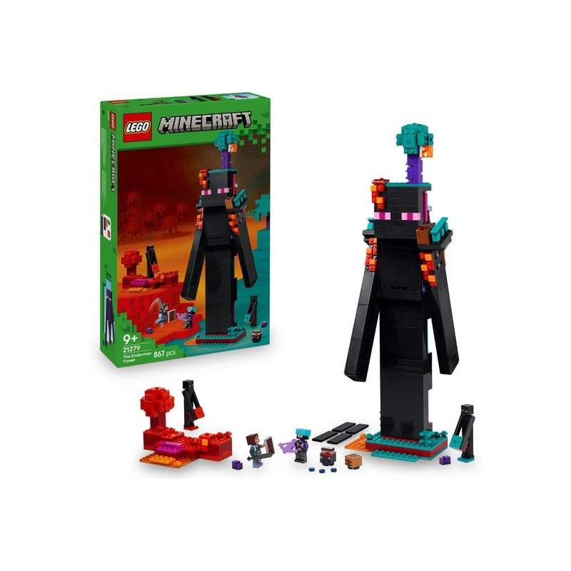 Gioco da costruzione lego minecraft la torre dell'enderman con