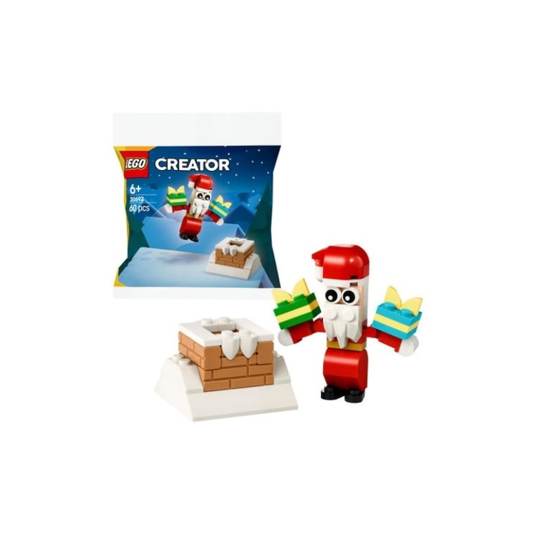 Gioco da costruzione lego creator il camino di babbo natale 17x18x2cm