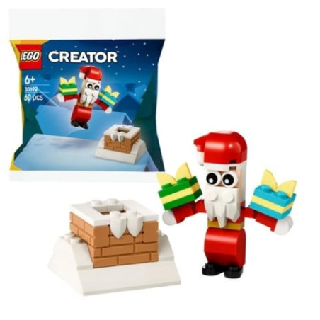 Gioco da costruzione lego creator il camino di babbo natale 17x18x2cm
