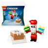Gioco da costruzione lego creator il camino di babbo natale 17x18x2cm