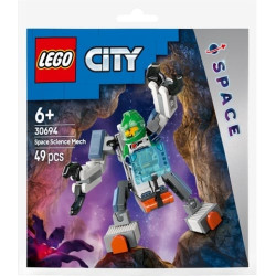 Gioco da costruzione lego city mech esploratore spaziale con una
