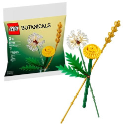 Gioco da costruzione lego botanicals fiori di campo 17x18x2.8cm 77pz