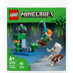 Gioco da costruzione lego minecraft battaglia nella grotta ricoperta