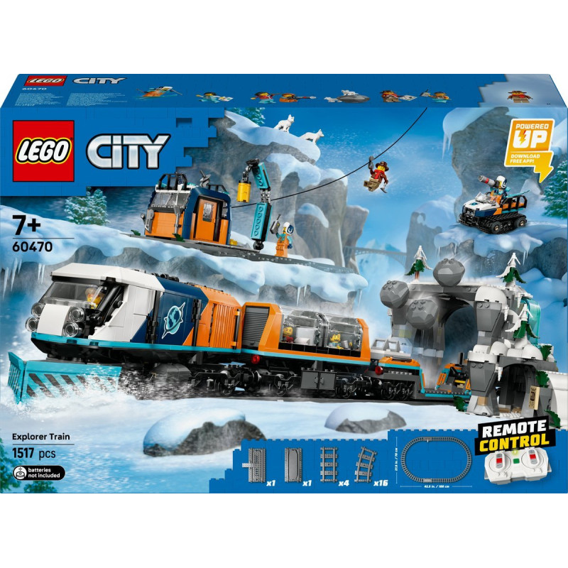 Gioco da costruzione lego city explorers treno arctic polar express