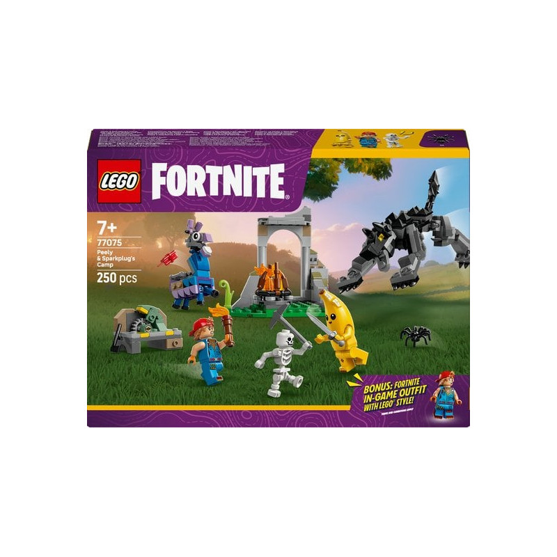 Gioco da costruzione lego fortnite l'accampamento di peely e