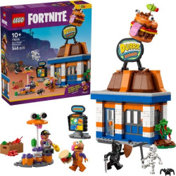 Gioco da costruzione lego fortnite ristorante durrr burger con 4