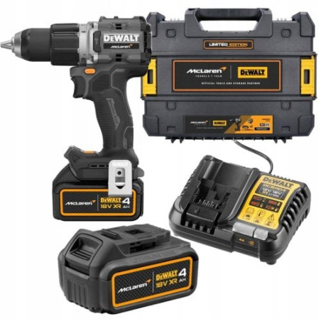 Trapano avvitatore a percussione dewalt a batteria 18v 4ah grigio/nero